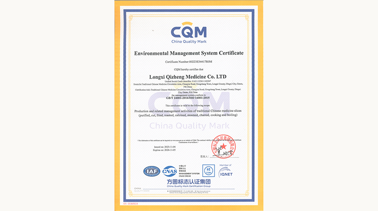 環(huán)境管理體系認證證書(shū)（英文）